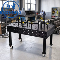 Table de soudage flexible 3D en acier nitruré avec système de trous pour gabarit de soudage