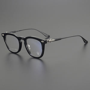 CH8109 Titane Acétate Lunettes Durable Or Argent Noir Transparent Lecture École <span class=keywords><strong>De</strong></span> Luxe Hommes Prescription Lunettes <span class=keywords><strong>Cadre</strong></span> - Product Image 3