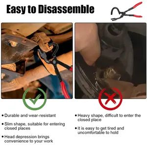 New Professional Exhaust <span class=keywords><strong>Hanger</strong></span> Parafusos Kit-Stainless Aço Ajustável Chaves resistente ao calor <span class=keywords><strong>Gripper</strong></span> para carro/caminhão/motocicleta - Product Image 6