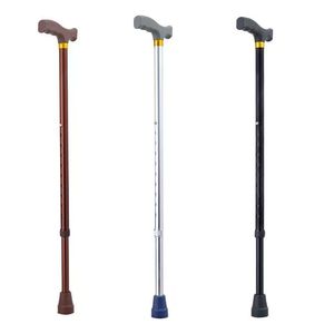 Bâton de marche en alliage d'aluminium, hauteur réglable, pointe en caoutchouc antidérapante, pour personnes âgées, support de randonnée, 80 cm - Product Image 5