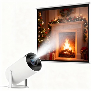 Kingsway Portable <strong>Projector</strong> <strong>Android</strong> 11 5G WiFi Manual Focus Home Theater LCD 720p Smart Mini Stereo HY300 3326 <strong>Projector</strong> 4K - Product Image 2