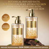 MERCILEN Gel Douche Luxueux aux Huiles Essentielles avec Microcapsules de Caviar Doré et Formule Acides Aminés pour un Nettoyage en Profondeur et une Hydratation Intense