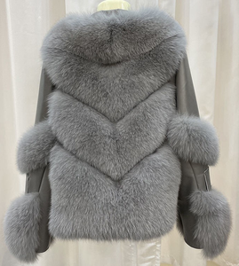 Abrigo de Piel Sintética de Zorro para Mujer, Estilo Vintage, Elegante, Delgado, de Alta Calidad, <span class=keywords><strong>Chaqueta</strong></span> de Motocicleta de Invierno, Moda 2026 - Product Image 4