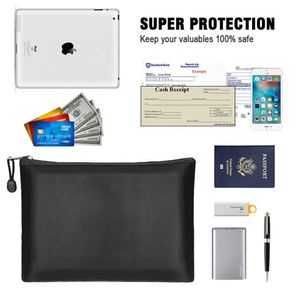 CUSTOM Double Pack Fireproof <b>Document</b> <b>Bags</b> Online Wholesale Hot Selling Waterproof Money <b>Bag</b> with Zipper - Product Image 2