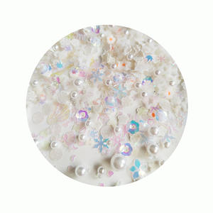 500 fette di fiori miste g/lotto perle glitter argilla polimerica spruzzi per ripieno di melma artigianato fai da te piccolo Klei di plastica carino - Product Image 3