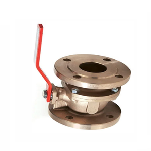 Válvula de bola de bronce de 1 pulgada con brida, operación manual, para agua a temperatura normal, sellado de PTFE, OEM ODM, alta temperatura - Product Image 5