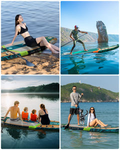 บอร์ดยืนแบบสูบลมได้ทำจากไม้กระดานโต้คลื่นสองชั้นอุปกรณ์สำหรับการแข่งขันกระดานโต้คลื่น - Product Image 6