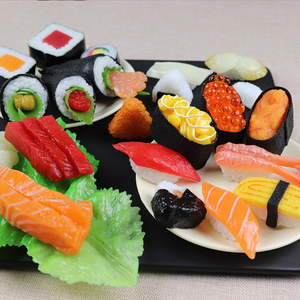 Fabrik direkten Streich Spielzeug Lebensmittel Modelle realistische simulierte Sushi für Kinder Küche so tun, als spielen DIY pädagogische Doys - Product Image 4