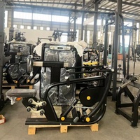 Machine à Rameuse Assise Commerciale à Poids Intégrés, Équipement Robuste pour l'Entraînement de la Force du Dos, Idéal pour les Salles de Sport, Clubs et la Musculation