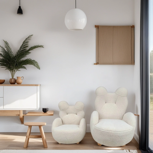 <span class=keywords><strong>Fauteuil</strong></span> d'appoint pour enfants en forme d'<span class=keywords><strong>ours</strong></span> avec logo personnalisé, revêtement 100 % tissu, pour chambre d'enfant/salon, service OEM - Product Image 4