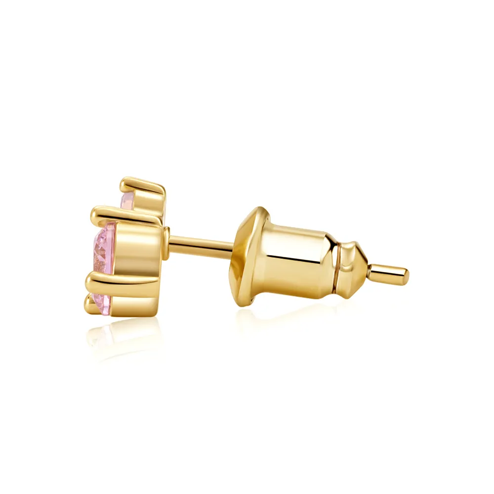 LIFTJOYS Women's Earring Sets Gold Plated Sterling Silver Hoop Earrings Zircon Studs Elegant Collection