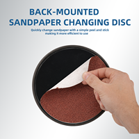 Support de papier abrasif rond pour ponceuse murale avec poignée télescopique pour le polissage des murs et des plafonds, rénovation de la maison, OEM ODM disponible