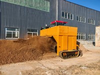 Retourneur de compost de type chenillé autopropulsé pour la transformation du fumier