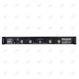 AD4D-2 2Channel UHF Long Working Time High Sensitivity Wireless <b>Microphone</b> for Home Karaoke Small Stage Meeting Speech - Product Image 3