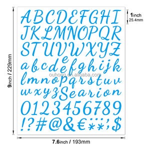 Autocollants en vinyle pour lettres de l'alphabet, petit papier d'art, bon marché, <span class=keywords><strong>2022</strong></span> - Product Image 2