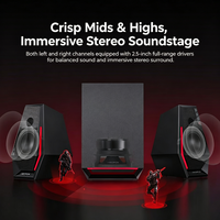 Système de haut-parleurs de jeu Edifier HECATE G1500 MAX 2.1, 60W de puissance de pointe, Bluetooth 5.3, RGB, DSP Audio, 3 modes sonores pour PC portable