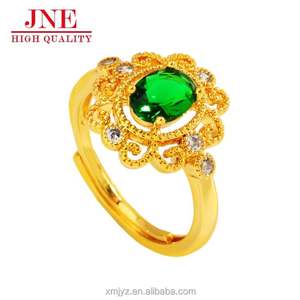 Anillo <span class=keywords><strong>de</strong></span> apertura valiente <span class=keywords><strong>de</strong></span> zafiro amarillo con microincrustaciones chapadas en oro <span class=keywords><strong>La</strong></span> joyería al por mayor <span class=keywords><strong>de</strong></span> las mujeres no se desvanece durante mucho tiempo - Product Image 1