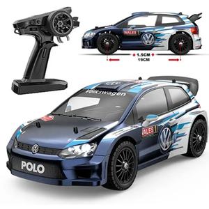 Voiture de rallye RC MJX Hyper Go 1:14 échelle 14304 Polo R WRC 4WD, châssis métallique, moteur brushless, gyroscope G3, lumières LED - Product Image 5