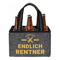 Articles promotionnels : Sac de transport pour 6 bouteilles de vin en feutre, sac à main de transport pour vin rouge avec séparateurs de bouteilles, sacs non tissés – Vente en gros