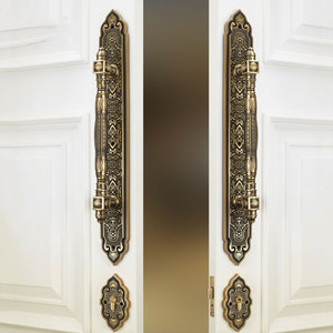 Cerradura de puerta silenciosa dorada de latón de cobre de lujo, cerradura de puerta de entrada de diseño - Product Image 3