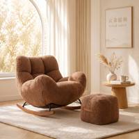 Chaises de salon modernes, ensemble de chaises de salon en tissu de luxe, fauteuils inclinables