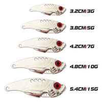 Lot de leurres de pêche artificiels réalistes de 3g à 15g, leurres bioniques VIB en alliage de zinc électroplaqué, leurres serpent couineurs – Vente en gros