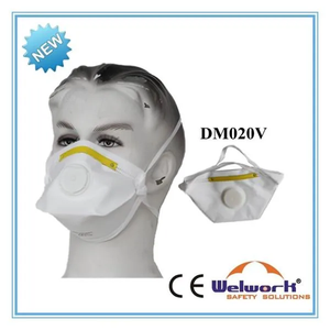 Dm020-c שטוח fp2 פעיל, fp2 לא ארוג חלקיקים פנים מסכות אבק מסכות שסתום עבודת בנייה - Product Image 6
