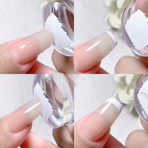 Outil <span class=keywords><strong>de</strong></span> tamponnage en acrylique pour nail art, tête en silicone souple, tampon en gelée, motif sourire, gabarit <span class=keywords><strong>de</strong></span> <span class=keywords><strong>manucure</strong></span> pour le style des ongles - Product Image 6