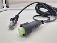 Connecteur étanche IP68 de couleur verte M16-4pin avec câble réseau RJ45 pour onduleur solaire