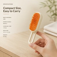 Brosse à vapeur électrique pour animaux de compagnie, peigne pour enlever les poils de chat et de chien, rechargeable, avec fonction de massage par pulvérisation, outil de toilettage pour poils longs et poils lâches