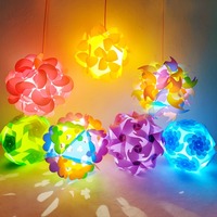 Lumières décoratives pour célébrations festives, puzzle d'assemblage pour enfants, puzzle DIY, puzzle IQ, lumière LED