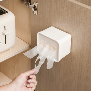 Treo Tường Phong Cách Dùng Một Lần Găng Tay Lưu Trữ Hộp Mô Giấy Nhà Bếp Treo Dính Thùng Rác Túi Lưu Trữ Hộp - Product Image 3