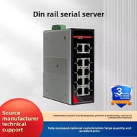 Equipo Industrial de Riel DIN con 1 Puerto RS232/485, Transmisión Transparente TCP/UDP, Servidor Cliente, Modbus RTU/ASCII, Doble Alimentación