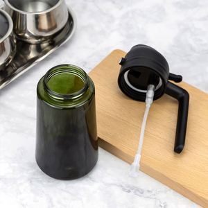 Botella pulverizadora de aceite 2 en 1 de 15 oz, dispensador de vidrio multiusos con boquilla para cocina, ensaladas, repostería, barbacoa, aceite de oliva comestible - Product Image 2