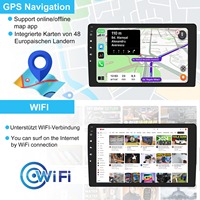 Citroën Berlingo 2015-2018 Peugeot Partner 2008-2019 GPS intégré Télécommande Stéréo Android Lecteur CD MP3 USB 1 an