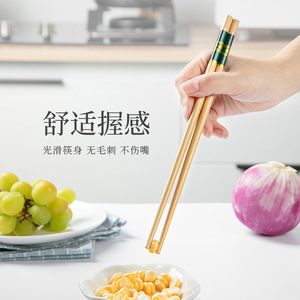 Pequeños palillos de bambú con estampado de cinco colores y diseño de nube auspiciosa, palillos naturales para el hogar, sin pintura, sin cera. - Product Image 5