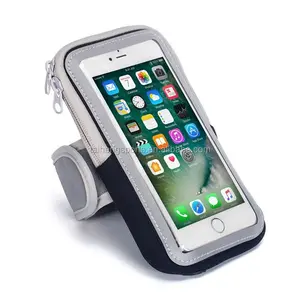 Чехол-держатель для телефона с ремешком на руку и принтом для бега и тренировок, прозрачная сумка для мобильного телефона, чехол на молнии под заказ