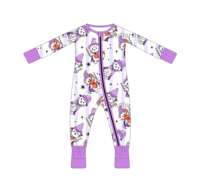 Pyjama d'Halloween en bambou pour enfant, combinaison pour bébé avec imprimé écrevisse, doux et respirant