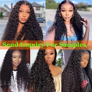 Perruque en dentelle suisse, densité 250, pré-épilée, cheveux humains vierges indiens, dentelle transparente fine HD 13x4, perruques frontales en dentelle pour femmes noires - Product Image 6