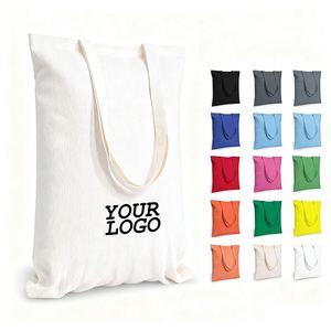 Promotional Gifts Printed Cotton Tote Large Private Label Canvas Bag Reusable Custom Shopping Bags With Logos - Product Image 1