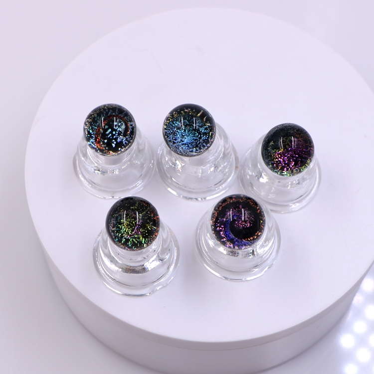 16 мм Вселенная Galaxy Space Fancy Dichroic ручной работы, Мраморные Шарики из муранского стекла