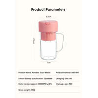 Blender et extracteur de jus portables, style bouteille Mason avec paille, disponible