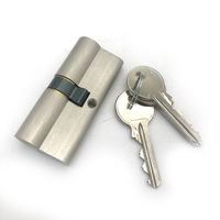 Cilindro de cerradura de puerta de muesca de latón, perfil europeo de doble cilindro de alta seguridad de 70mm
