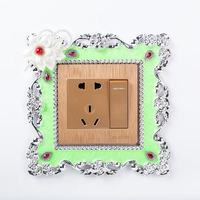 Cache-Interrupteurs Œil de Chat Européens, Autocollants pour Interrupteurs de Chambre et de Salon, Autocollants pour Prises, Décorations Murales
