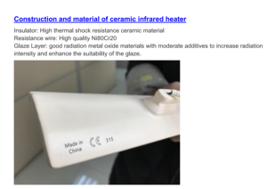 Chauffe-émetteur infrarouge en céramique 120x120mm 245x60mm <span class=keywords><strong>pour</strong></span> machine de thermoformage de plastique – Approvisionnement direct usine - Product Image 5