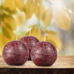 Velas Rojas sin Perfume SPAAS, Modelo Rústico de 3 Pulgadas, RBC-018, Hechas en China, Decoración para Bodas, Celebraciones, Hogar, Parafina - Product Image 5