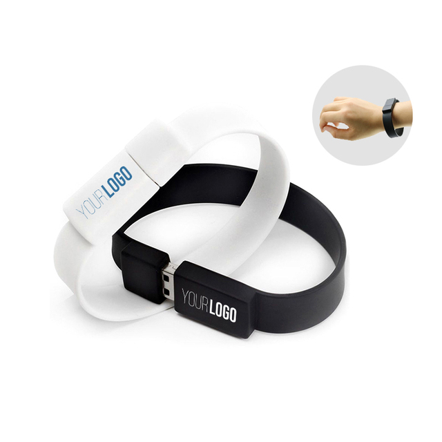 Promotional Silicone Wristband USB Bracelet Flash Drive 1GB 2GB 4GB USB Stick Pendrive 2.0 3.0 Bracelet USB Flash Drive 8GB 16GB