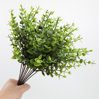 Plantes décoratives en soie de fleur de feuillage vert SPR pour Bouquet de mariage de mariée Roses à tige unique Feuilles artificielles