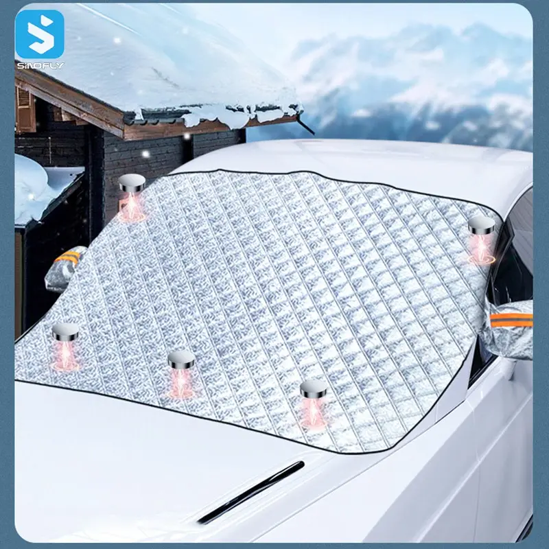 Manyetik araba kar örtüsü pencere koruma kar gölge ön cam kapak yansıtıcı güneşlik
