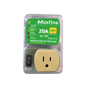 Protector de Voltaje para Enchufe Estadounidense de 120V 20A, Retardo de 3 Minutos, 90-105V Ajustable, para Refrigerador, <span class=keywords><strong>TV</strong></span>, Aire Acondicionado, Latinoamérica - Product Image 2